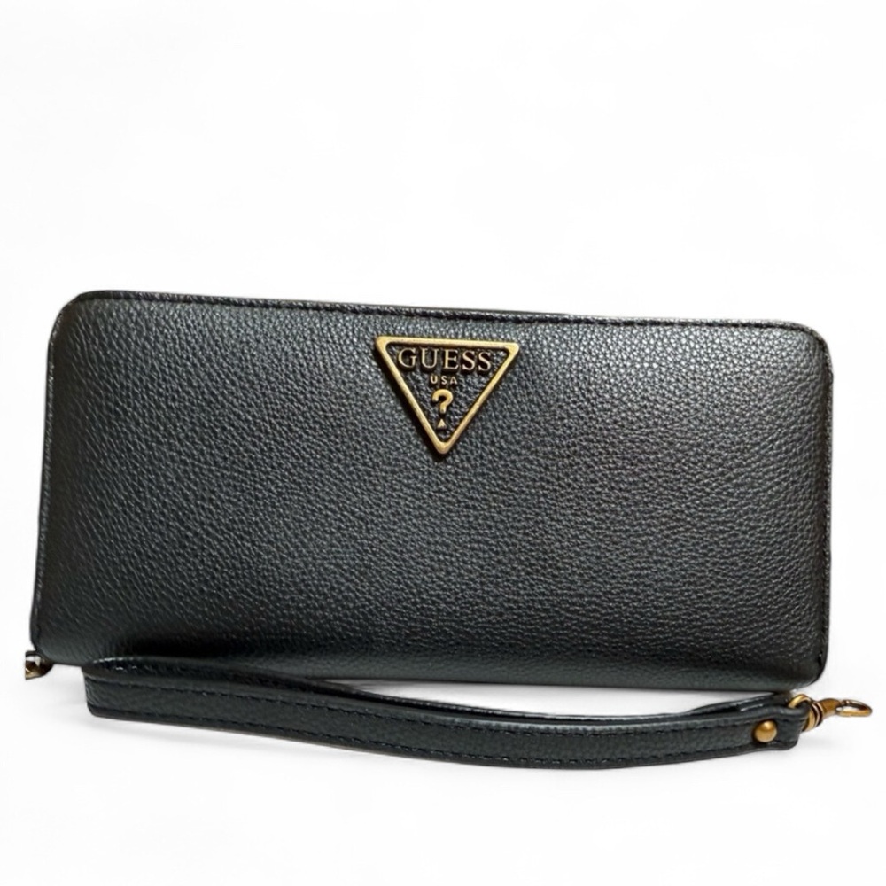 GUESS zip-around wallet with wristlet strap